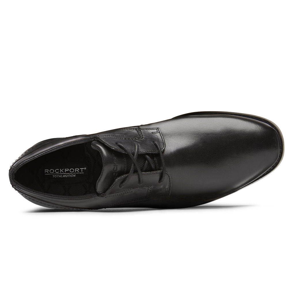 Rockport Dress Shoes For Mens Black - Total Motion Sport Plain Toe - IV7016425